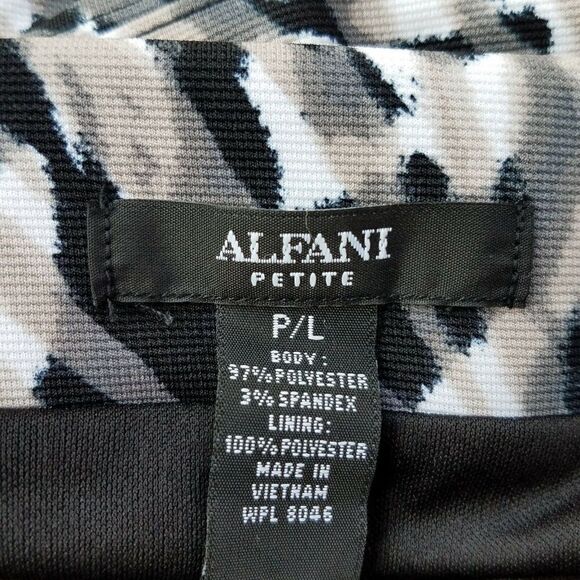 ALFANI Zebra Print Skirt Size PL Petite Large - Picture 4 of 5